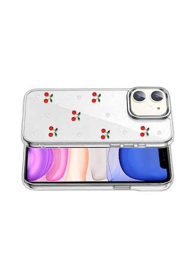 Newface - 796 - Apple iPhone Uyumlu 12 Fiyonk Desenli Kapak - - Spt-gld - Desen 9 Diğer