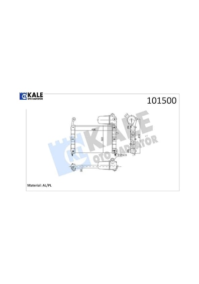 Radyatör Tmpr-tıpo Mek Klimasız 496x322x23 2 Sıra Al Pl Sistem Kale Radyatör 7732873/ 7632018/ 46425435