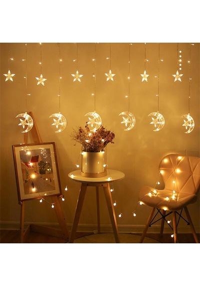 Sunlight Ay-Yıldız Sarkıt 6'Lı Set Ledli Aydınlatma 3M 8 Mod Gün