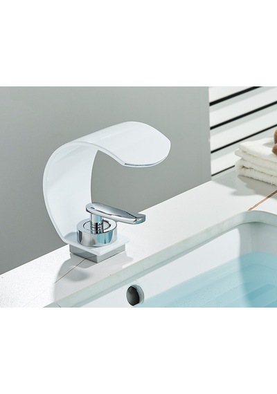 Banyo Lavabo Bataryası Beyaz/krom Şelale 5 Yıl Garantili İthal