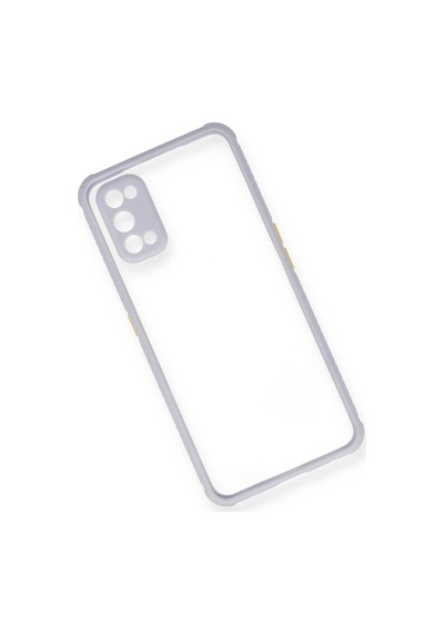 Newface Realme 7 Pro Kılıf Miami Şeffaf Silikon Semeglbl - 16 - Lila
