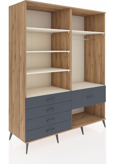 Kronos Gardrop 6 Raflı 5 Çekmeceli Tek Askılı 176x59x221 Çam-aytaşı/antrasit Aytaşı/antrasit Kronos Gardrop 6 Raflı 5 Çekmeceli Tek Askılı 176x59x221 Çam-aytaşı/antrasit Aytaşı/antrasit