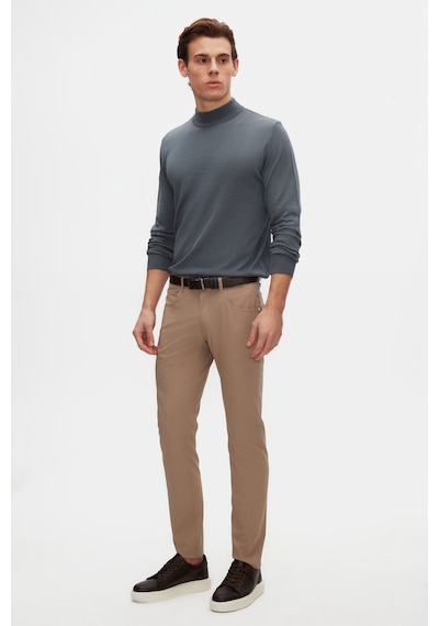 D's Damat Ds Damat Regular Fit Okyanus Mavisi Pamuk Karışımlı Yarım Balıkçı Triko Kazak 5hf06ort16275 Okyanus Mavi