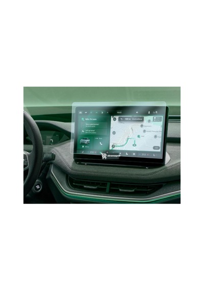 Skoda Enyaq Coupe Uyumlu 13 İnç Araç Ekran Koruyucu Multimedya Nano 9h Kırılmaz Şeffaf