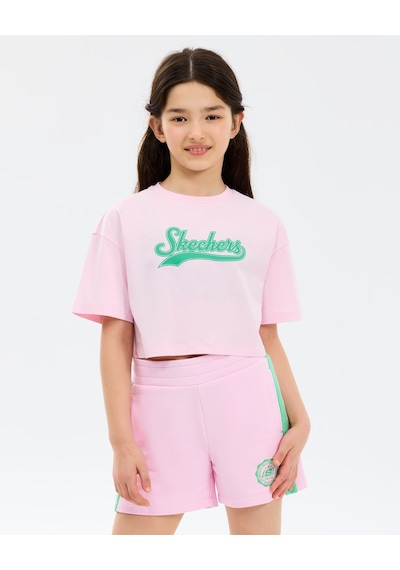 Skechers G Lw Fleece Sweat Short Büyük Kız Çocuk Lightpink Eşofman Altı Sk2610032-0098 Pembe