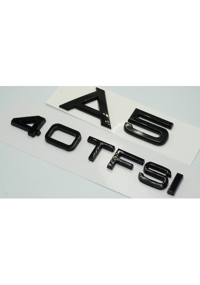 Audi A5 40 Tfsi Parlak Siyah Abs 3m 3d Bagaj Yazı Logo
