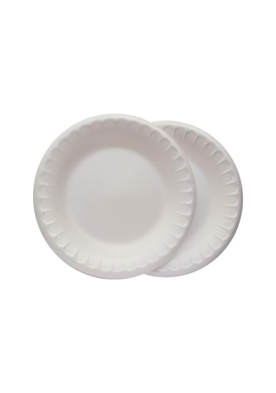 Köpük Tabak 100'lü Yuvarlak 17 Cm Kullan At Tabak Diğer
