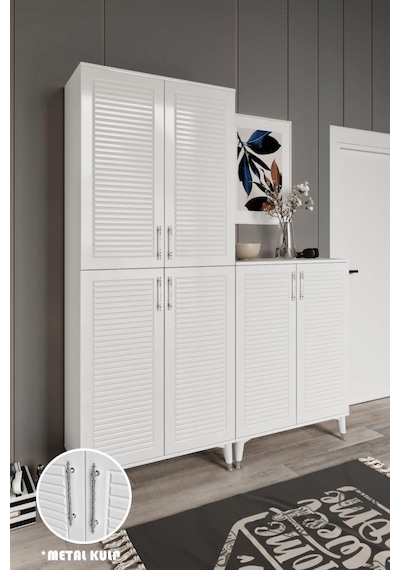 Panjurlu Metal Kulp Pnj6190 Ayakkabılık 6 Kapaklı Mutfak Dolabı Balkon Dolabı Kiler Banyo Dolabı Çok Amaçlı Dolap Beyaz Gümüş Beyaz - Gümüş Panjurlu Metal Kulp Pnj6190 Ayakkabılık 6 Kapaklı Mutfak Dolabı Balkon Dolabı Kiler Banyo Dolabı Çok Amaçlı Dolap Beyaz Gümüş Beyaz - Gümüş