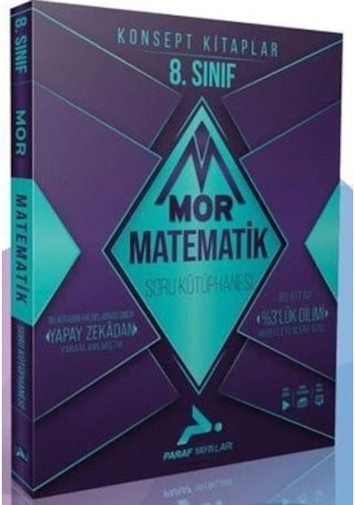 Paraf Yayınları Paraf 8. Sınıf Mor Matematik Soru Kütüphanesi
