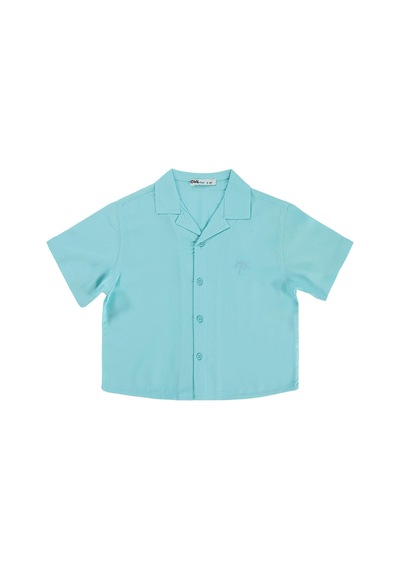 Civil Boys Basic Tatil Yaka 2-5 Yaş Gömlek - Yeşil Mint Yeşili