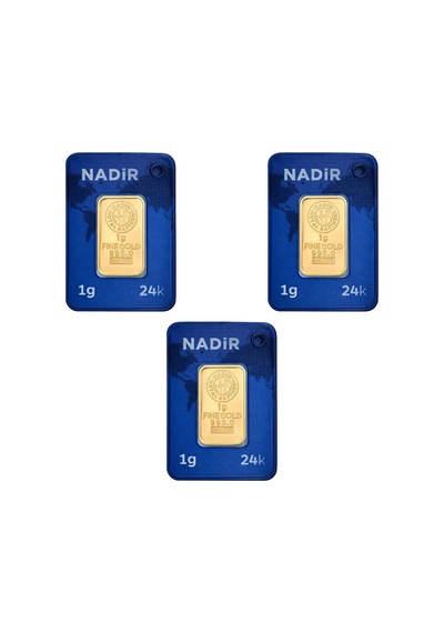 1 Gr 24 Ayar Nadir Gram Altın 3'lü