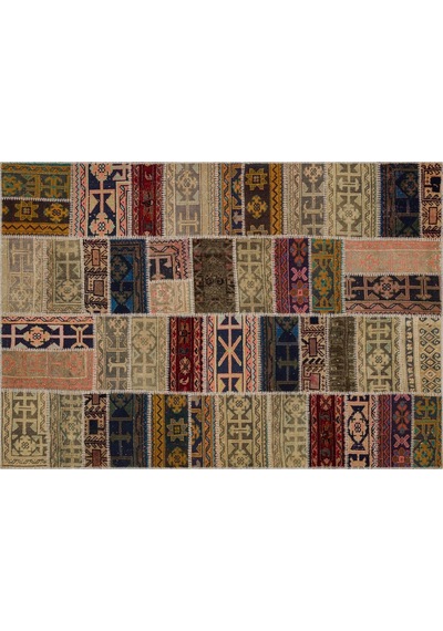 El Yapımı Benzersiz Patchwork Halı 160 X 230 Cm 6327
