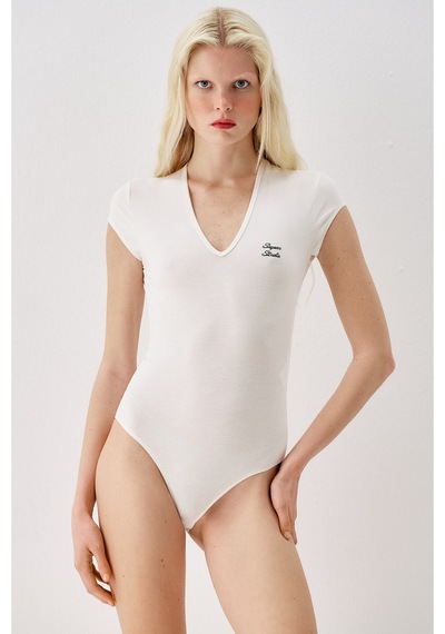 Sagaza Studio Ss6150 Çıt Çıtlı Body Ekru