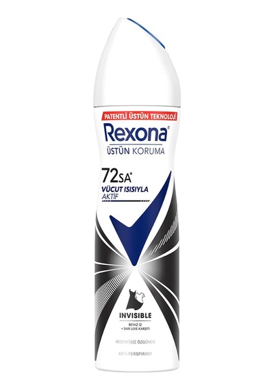 Rexona Kadın Sprey Deodorant Invisible Beyaz İz Sarı Leke Karşıtı 150 Ml - 5 Adet Tarı