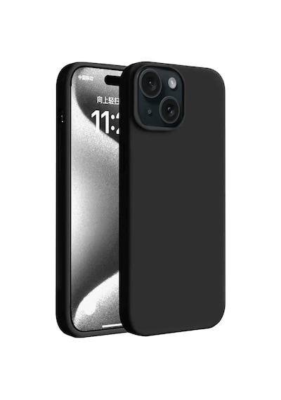 Apple iPhone  Uyumlu- 15 Kılıf First Silikon - Siyah