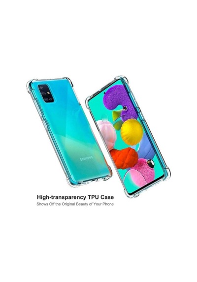 Samsung Uyumlu Galaxy A51 Köseleri Airbagli Anti Sok Seffaf Kilif 401774300