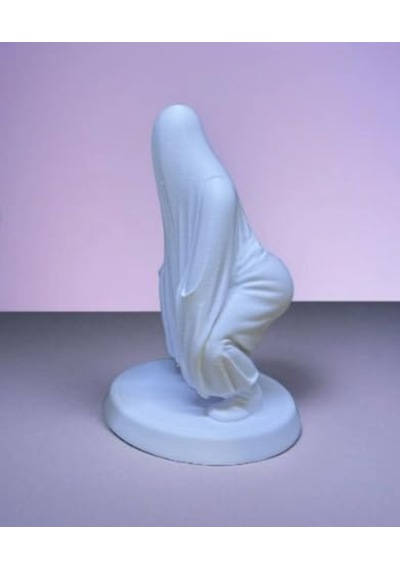 Housetrend Dekoratif Sevimli Şakacı Biblo Twerk Yapan Hayalet Dekoratif Figür, Modern Tasarım, Mini Masa Süsü, Beyaz, Ofis Ve Ev Dekorasyon Hediye