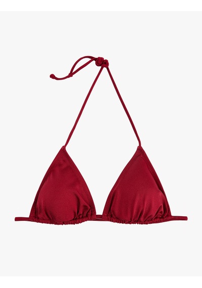 Koton İpli Üçgen Bikini Üstü Bordo 6sak10013mm