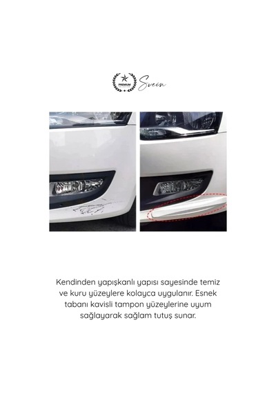 Svein Tamponkoruma Esnek Darbe Emici Oto Stil Çizilme Önleyici Araba Tampon Koruyucu Karbon Desenli Siyah