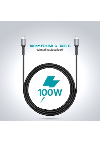 Ttec 2BB218UG Recharger Pro LCD 20.000 mAh PD 130W Taşınabilir Hızlı Şarj Aleti/Powerbank