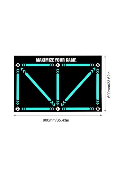 Carmine Carpet 3849 Futbol Eğitim Antrenman Kaymaz Taban Çocuk Oyun Halısı Siyah 60 X 90 Standart