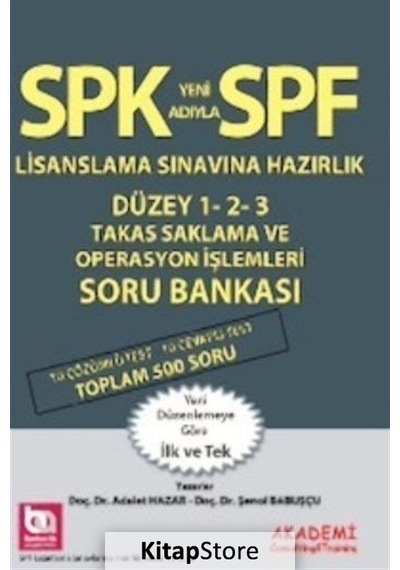 Spf Lisanslama Sınavına Hazırlık Düzey 1-2-3 Takas Saklama ve .