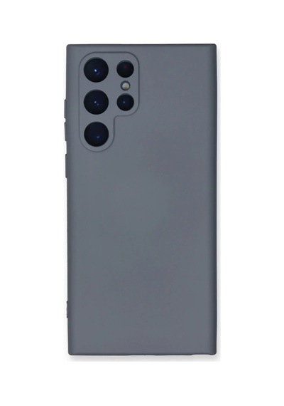 Samsung Uyumlu  Galaxy S23 Ultra Kılıf Nano İçi Kadife Silikon - Gri 0.2M-Çok Renkli