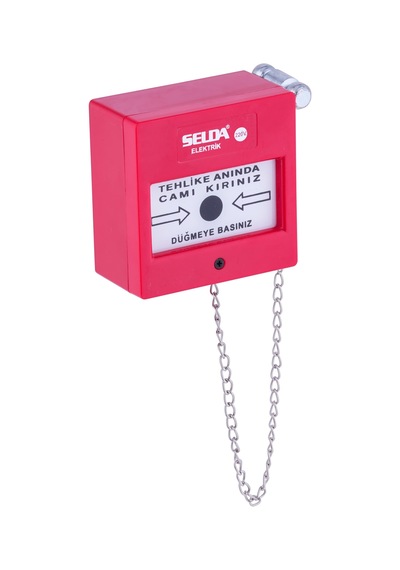 1016-ç 220v İkaz Butonu Kare Çekiçli