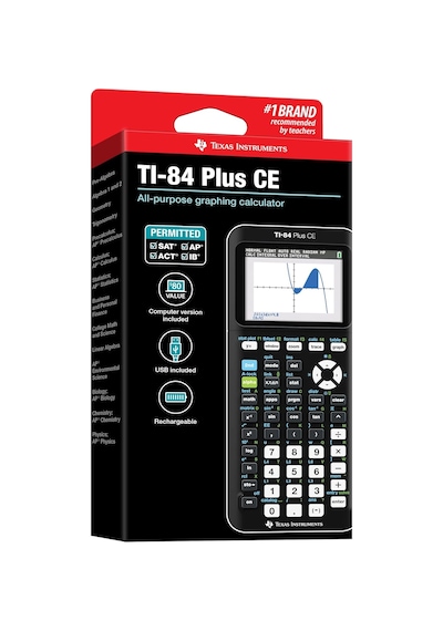 Texas Instruments Tı-84 Plus Ce-t Bilimsel Grafik Hesap Makinesi, Siyah Çok Renkli
