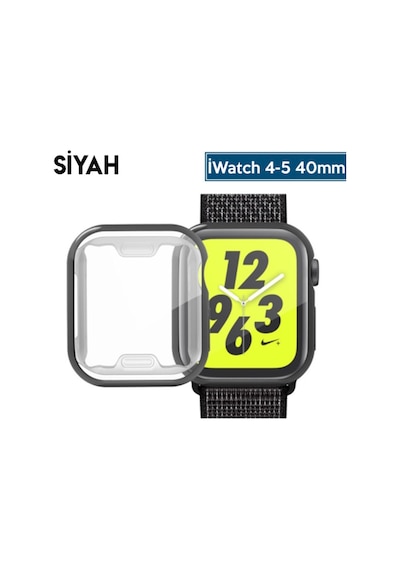 Ally IWatch Uyumlu 4-5 40Mm 360 Koruma Ultra Slim Silikon Kılıf (340740540)