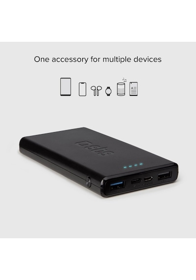 SBS Powerbank TTBB10000FASTK 10.000 mAh 2 Usb 2.1 A Taşınabilir Şarj Cihazı Siyah