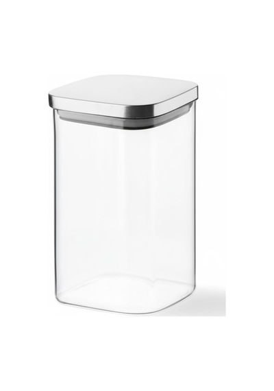 Balsa 1100ml Sızdırmaz Vakumlu Metal Kapaklı Borosilikat Cam Kavanoz Hava Geçirmez & Dayanıklı Gıda Saklama Kabı 10cm X 17cm Çok Renkli