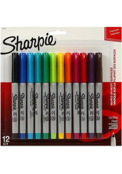 Sharpie 12Li Ultra Fine Permanent Markör Kalem Seti 2065408