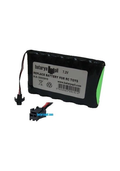 Bataryapil 7.2v 1100mah Siyah Soketli Oyuncak Araba Pili.