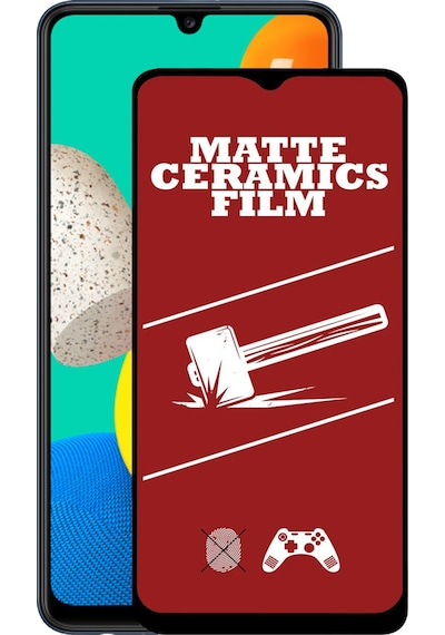 Samsung Uyumlu Galaxy M32 Tam Kaplayan Mat Seramik Ekran Koruyucu
