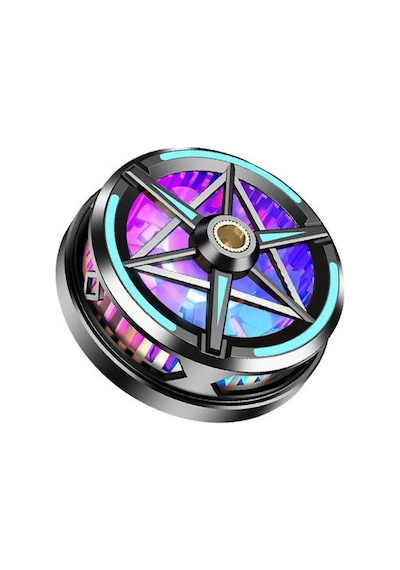Polham Süper Hızlı Nano Soğutuculu Manyetik Mıknatıslı Telefon Soğutucu Fan, Rgb Işıklı Universal