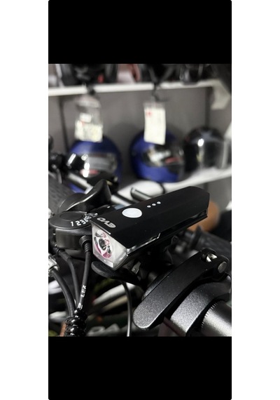 Bike Sky Evo 300 Lümen Bisiklet Ön Far Aydınlatma Şarjlı Type Kablo Uyumlu Siyah