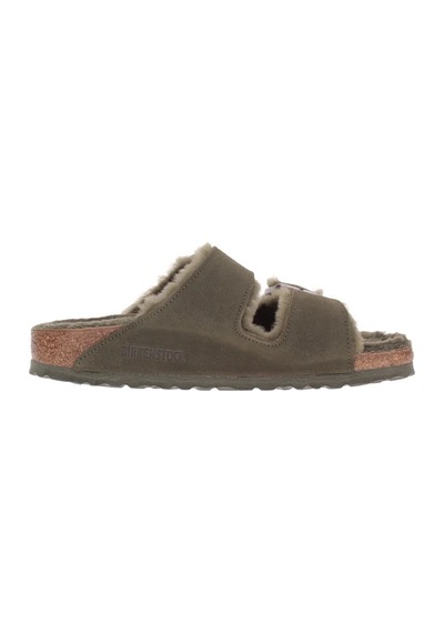 Birkenstock Arizona Vl Fell Laf Kadın Sandalet 1025687 Haki