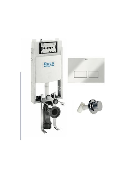 Roca Gömme Rezervuar Active One Half Frame+ac4 Krom + Kesme Valfi A89p160121 Beyaz