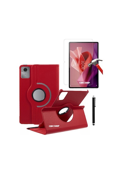 Lenovo Tab M11 /tab K11uyumlu 11inç Modeliyle 360 Dönerli Tablet Kılıfı 3lü Set Arka Kapak
