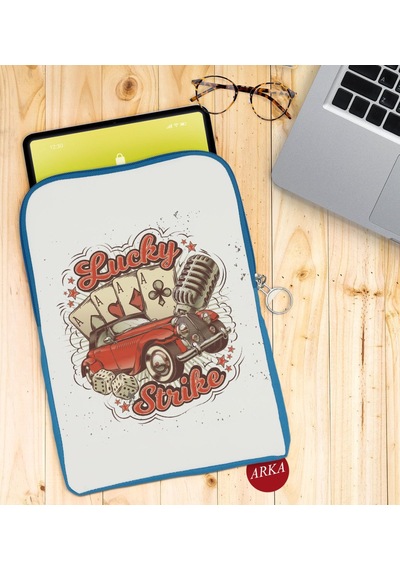 Bk Gift Lucky Strike Tasarımlı Taşınabilir Koruyucu Tablet Kılıfı