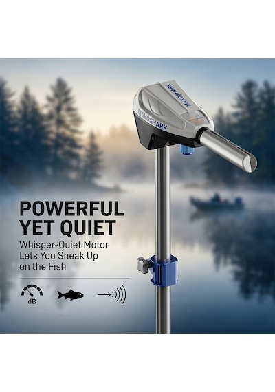 Makoshark Ae 250 Fırçasız Elektrikli Tekne Motoru - 86 Lbs, 24v, Cvt Kademesiz Vites, Akıllı Çip Kor