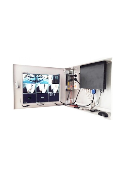 Network Box 45 55 17 Metal Dvr Nvr Monitör Büyük Boy Kabin Pano