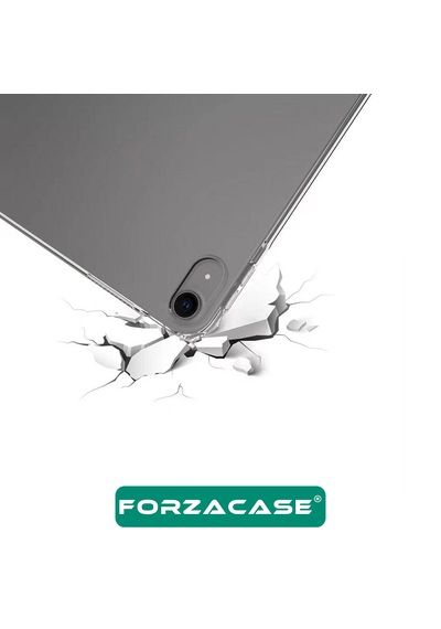 Forzacase Apple İpad Air 13 2026 13 İnch İle Uyumlu Anti Shock Silikon Kılıf Şeffaf - Fc014 Arka Kapak