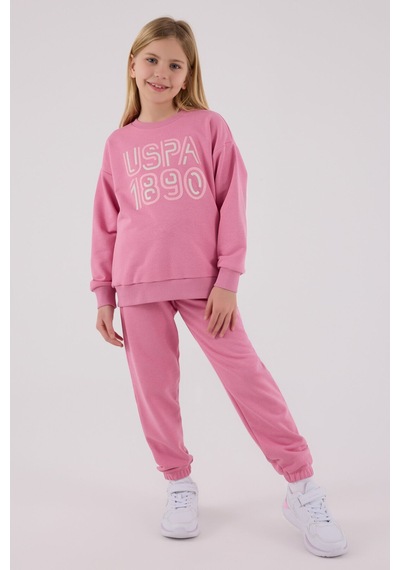 U.S. Polo Assn. U.s. Polo Assn Kız Çocuk Pembe Eşofman Takımı 5274-48841 Pembe