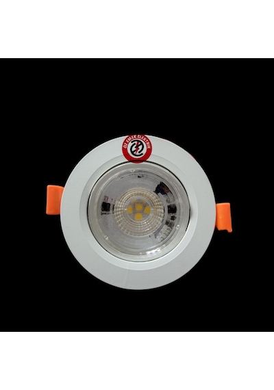 Atlantis 6 Watt 6W Cob Led Spot Beyaz Kasa Yuvarlak Beyaz Işık