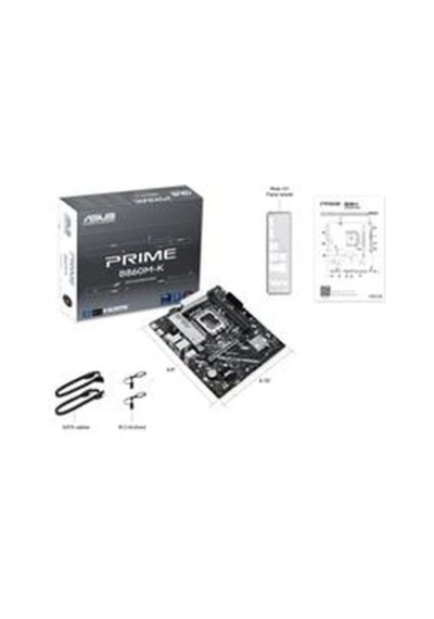Asus Prıme B860m-k-ıntel B860 Soket 1851 Ddr5 8800+ Oc Mhz Matx Gaming Oyuncu Anakart Kdo