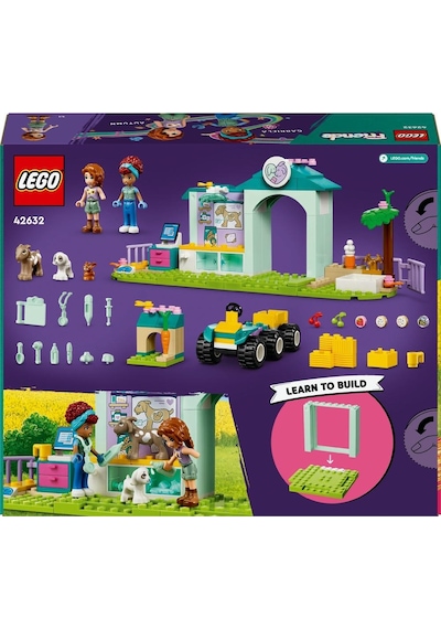 LEGO® Friends Çiftlik Hayvanı Veteriner Kliniği 42632 4+ Yaratıcı Oyuncak Yapım Seti - 161 Parça
