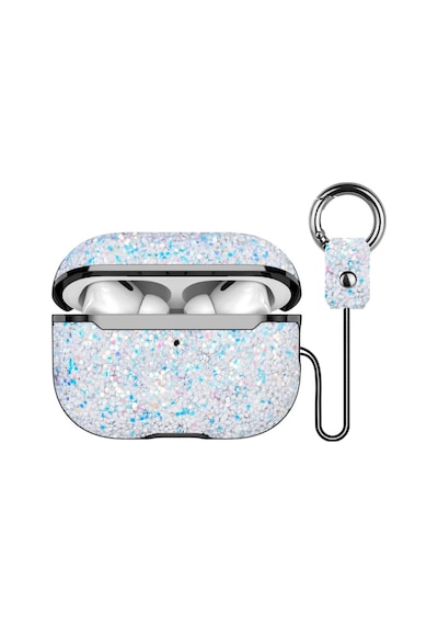 Onegif Apple Airpods Uyumlu 2 2.nesil Bright Simli Apple Airpods Uyumlu Kapak - Gümüş