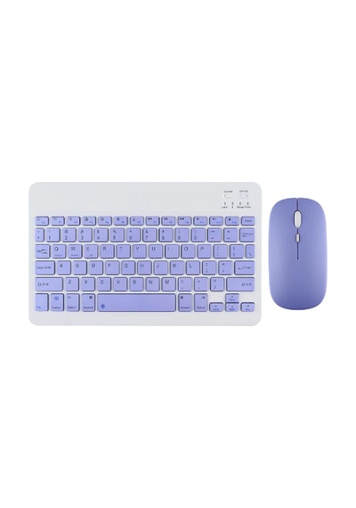 Newface - 906 - Kyb71 Kablosuz Klavye Mouse Set - - Ece-umay - Açık Mor Diğer